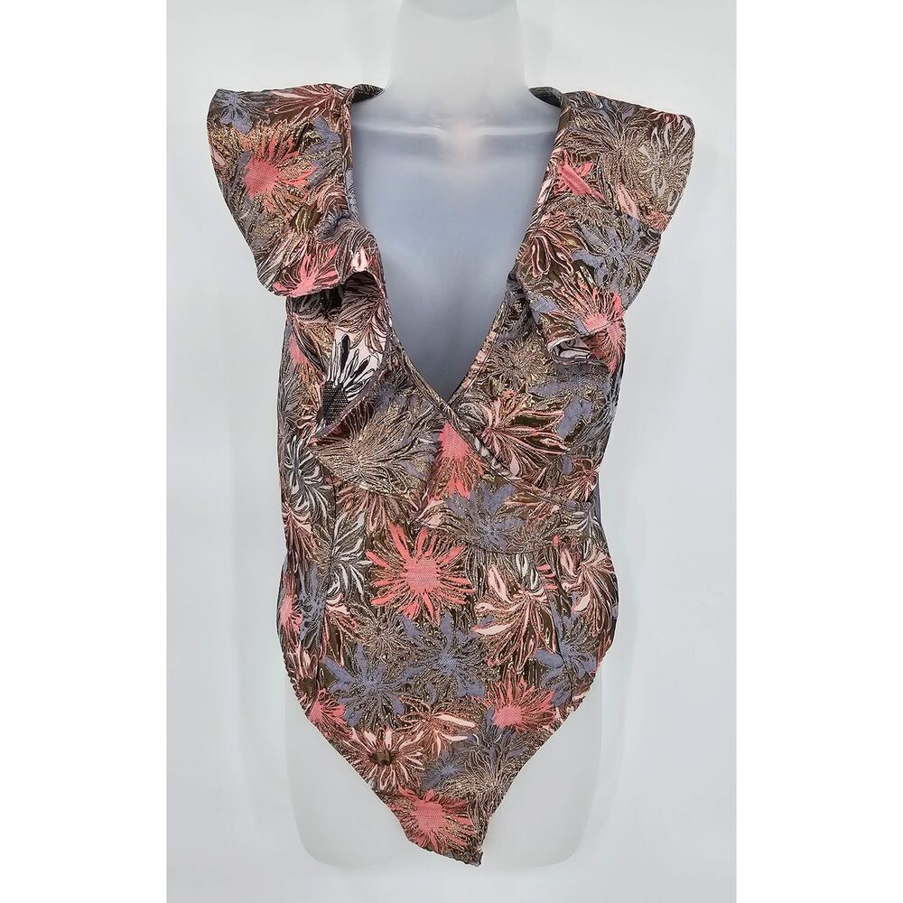 Victoria's Secret Women's M Dream Angels Shine Brocade Bodysuit NWT